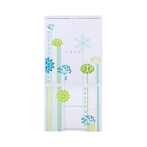 Kideez Wardrobe - Green Flower Print