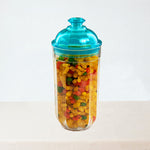 Load image into Gallery viewer, Clear-Airtight-Jar-Large-Aqua-Phoenix-Homeware
