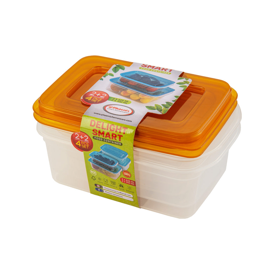 Delight-Smart-Storage-Container-Pack-of-4-Beige-Phoenix-Homeware