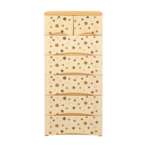 Orchid Drawer - Brown Flower Print