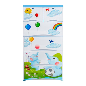 Orchid-Storage-Drawer-4-2-Elephant-Print-Blue-Phoenix-Homeware