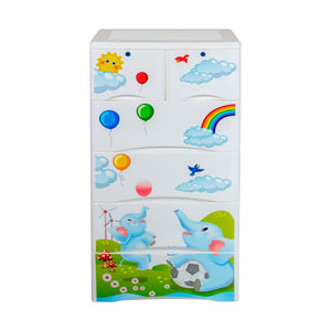 Orchid-Storage-Drawer-4-2-Elephant-Print-White-Phoenix-Homeware