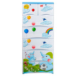 Load image into Gallery viewer, Orchid-Storage-Drawer-5-2-Elephant-Print-Blue-Phoenix-Homeware
