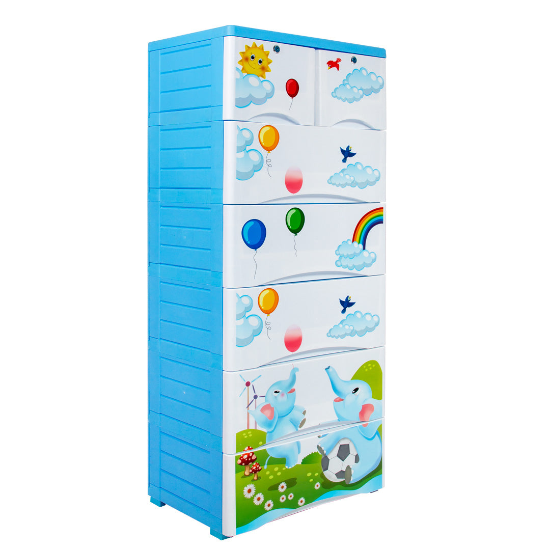 Orchid-Storage-Drawer-5-2-Elephant-Print-Blue-Phoenix-Homeware