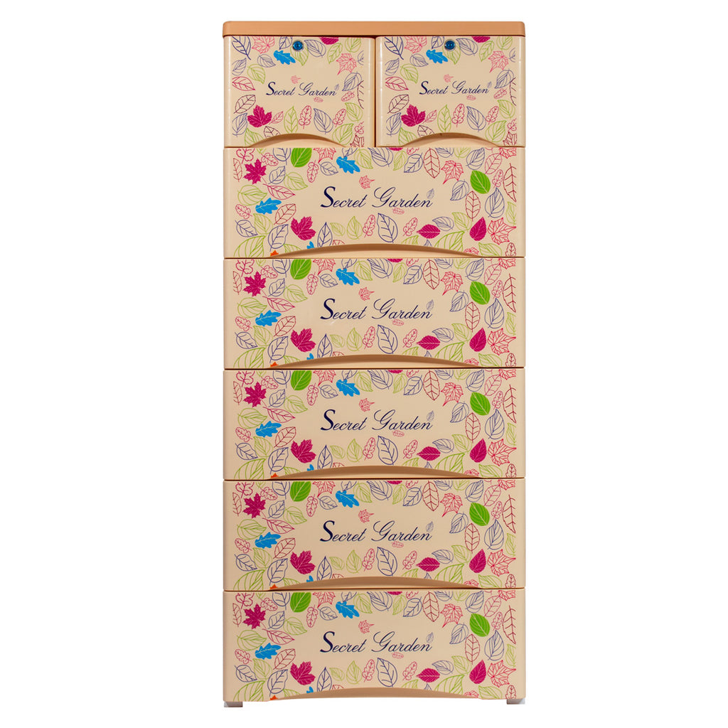 Orchid-Storage-Drawer-5-2-Secret-Garden-Print-Beige-Phoenix-Homeware