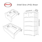 Load image into Gallery viewer, 4-x-2-Drawer-Size-Chart-Phoenix-Homeware
