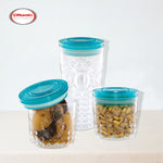 Load image into Gallery viewer, Royal-Air-Tight-Jar-Pack-of-03-Blue-Phoenix-Homeware
